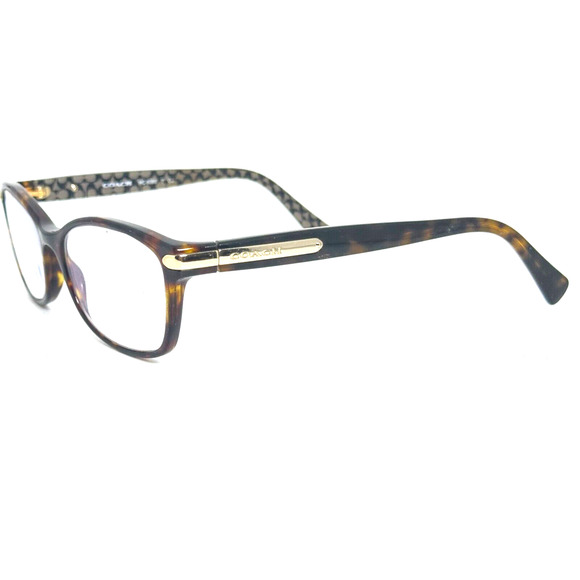 COACH HC6065 5291 Dark Tortoise Rectangle Women's 51 mm Eyeglasses H15935 - Picture 1 of 8